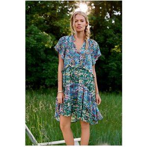 Anthropologie Robin Tiered Mini Dress